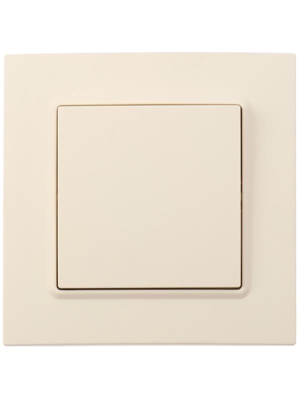 Выключатель проходной TOT Elegant, 10 А, 1 кл., скрытый, бежевый