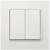 Выключатель TOT Elegant, 10 А, 2 кл., скрытый, белый