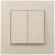 Выключатель TOT Elegant, 10 А, 2 кл., скрытый, бежевый