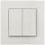 Выключатель проходной TOT Elegant, 10 А, 2 кл., скрытый, белый