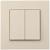 Выключатель проходной TOT Elegant, 10 А, 2 кл., скрытый, бежевый