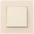 Выключатель TOT Matte Glass, 10 А, 1 кл., скрытый, стекло, бежевый