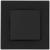 Выключатель TOT Matte Glass, 10 А, 1 кл., скрытый, стекло, черный