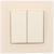 Выключатель TOT Matte Glass, 10 А, 2 кл., скрытый, стекло, бежевый