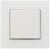 Выключатель TOT Glossy Glass, 10 А, 1 клавиша, скрытый, стекло, белый