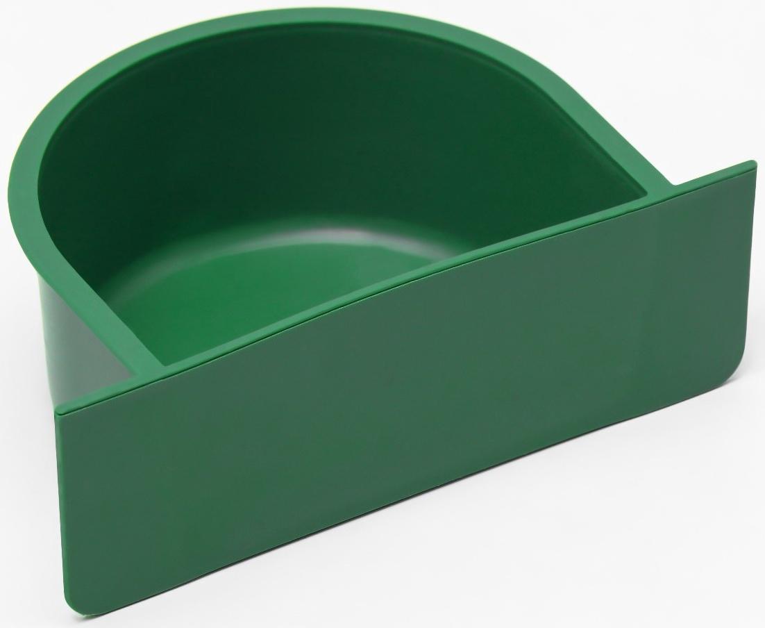 Кормушка для птиц 10,6 х 8,3 х 3,6 см, зeлёная