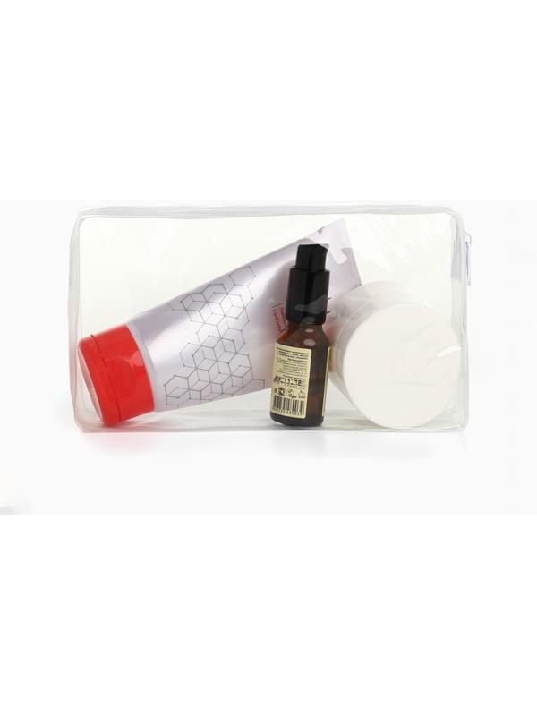 Косметичка на молнии для бассейна, маленькая, белая/прозрачная