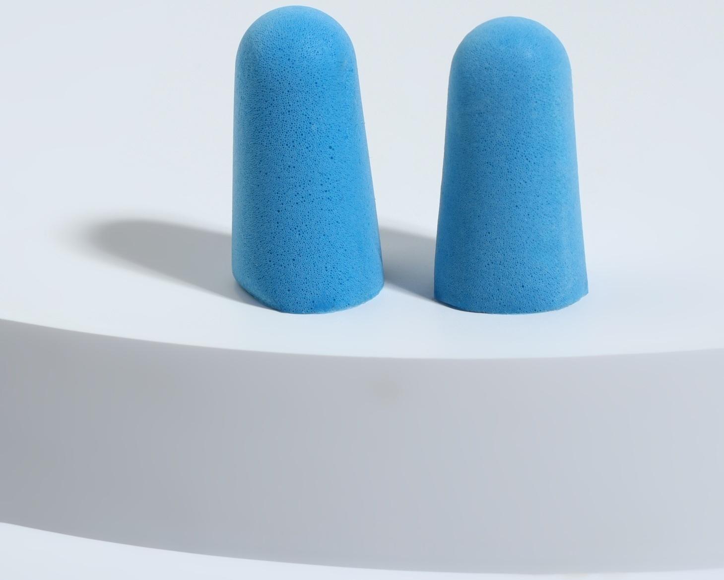 Беруши, 2.5×1 см, набор - 5 пар, в футляре, разноцветные