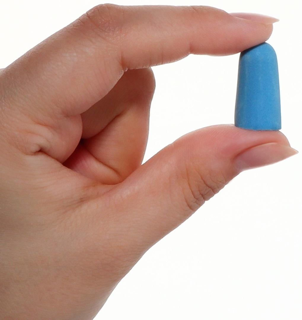 Беруши, 2.5×1 см, набор - 5 пар, в футляре, разноцветные