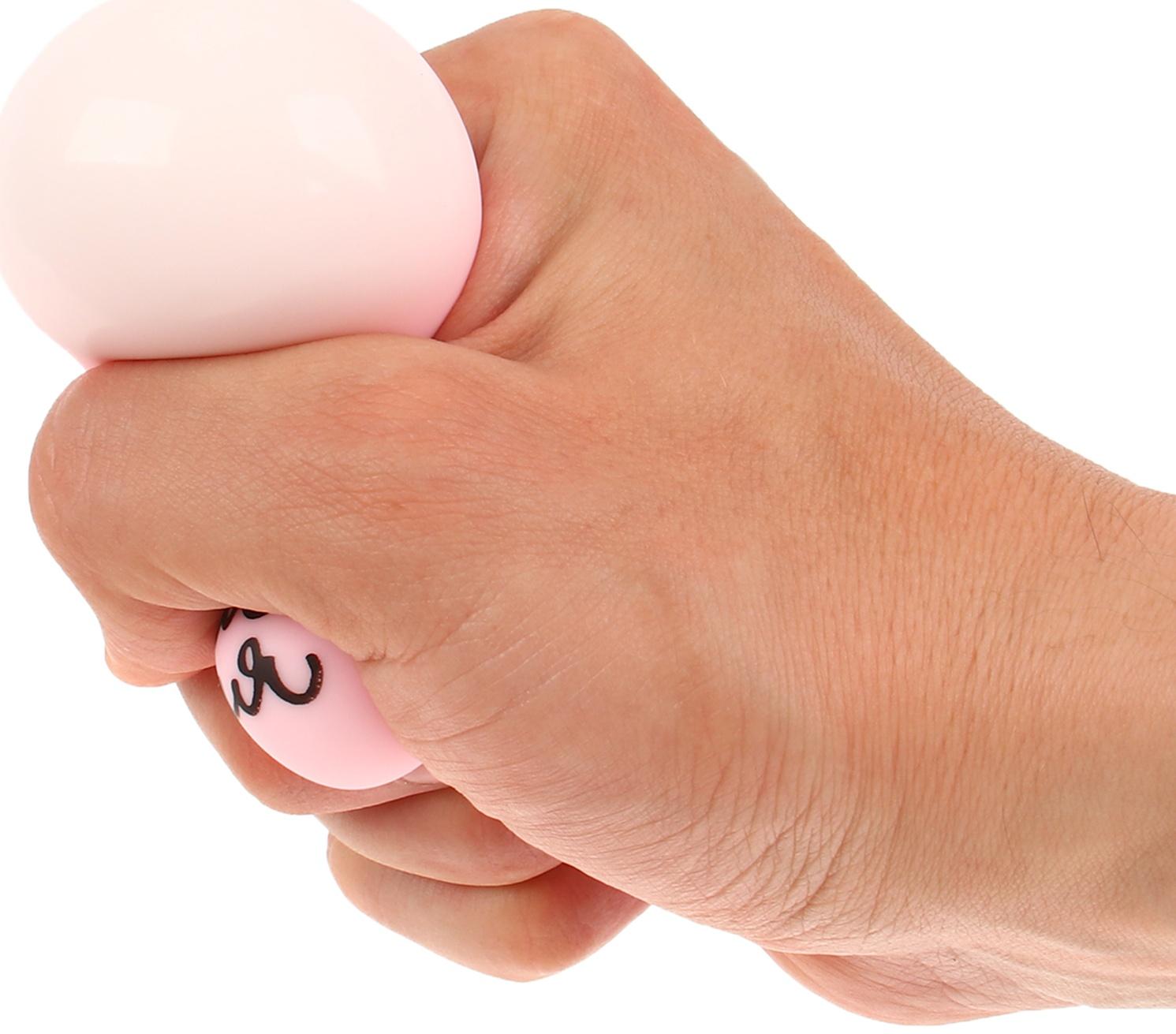 Антистресс - мялка «Трогательные пожелания», с пастой, набор 3 шт., МИКС