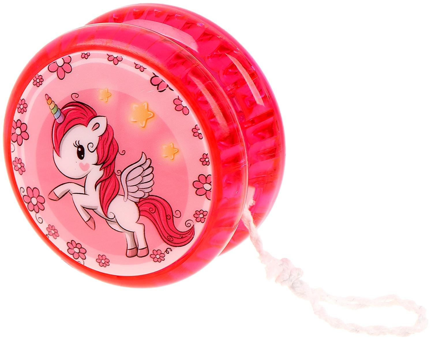 Йо-йо «Единорог», световой, МИКС