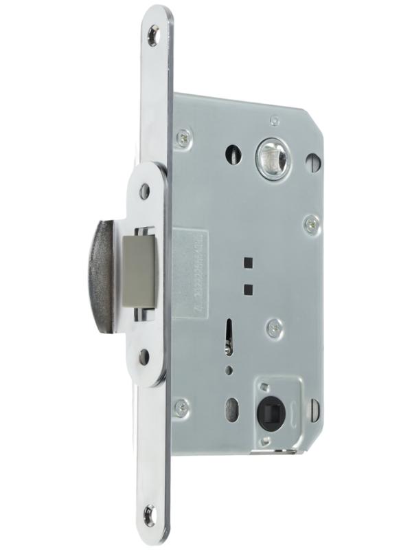 Защелка врезная LOCKLAND ZLK1CP, цвет хром, м/о 96 мм, пластиковый язычок