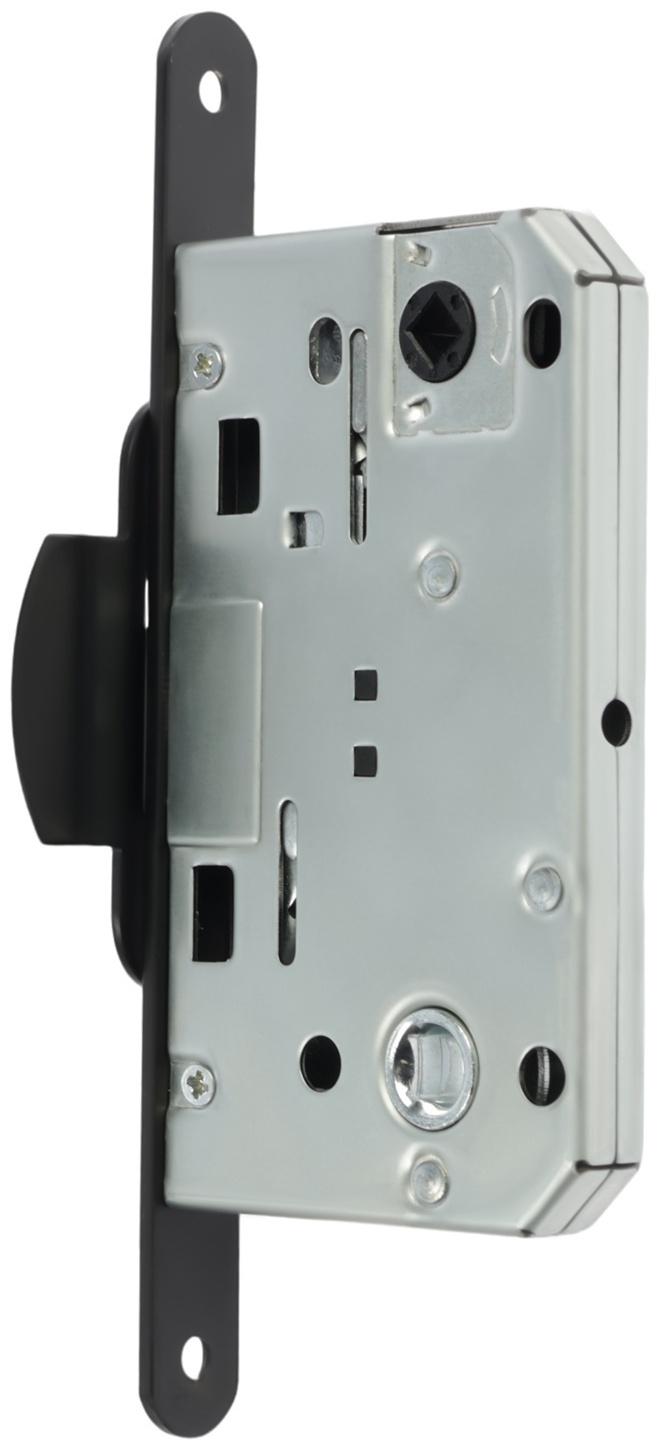 Защелка врезная LOCKLAND ZLK1BL, цвет черный, м/о 96 мм, пластиковый язычок