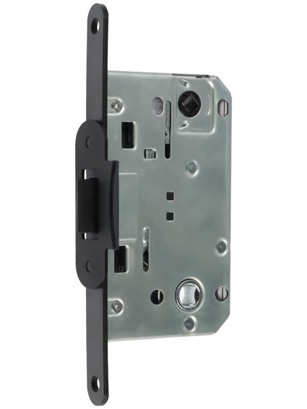 Защелка врезная LOCKLAND ZLK1BL, цвет черный, м/о 96 мм, пластиковый язычок