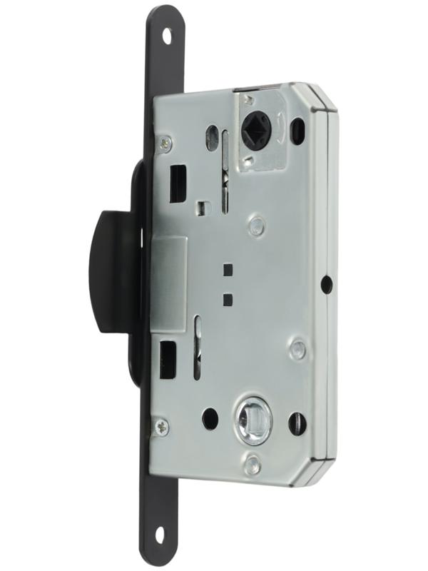 Защелка врезная LOCKLAND ZLK1BL, цвет черный, м/о 96 мм, пластиковый язычок