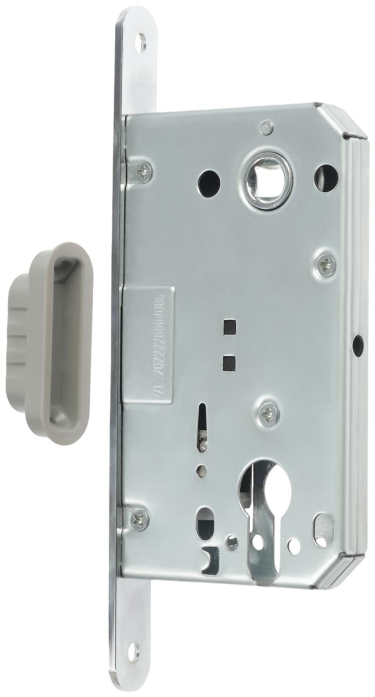 Защелка врезная магнитная LOCKLAND ZLK4CP, под цилиндр, цвет хром