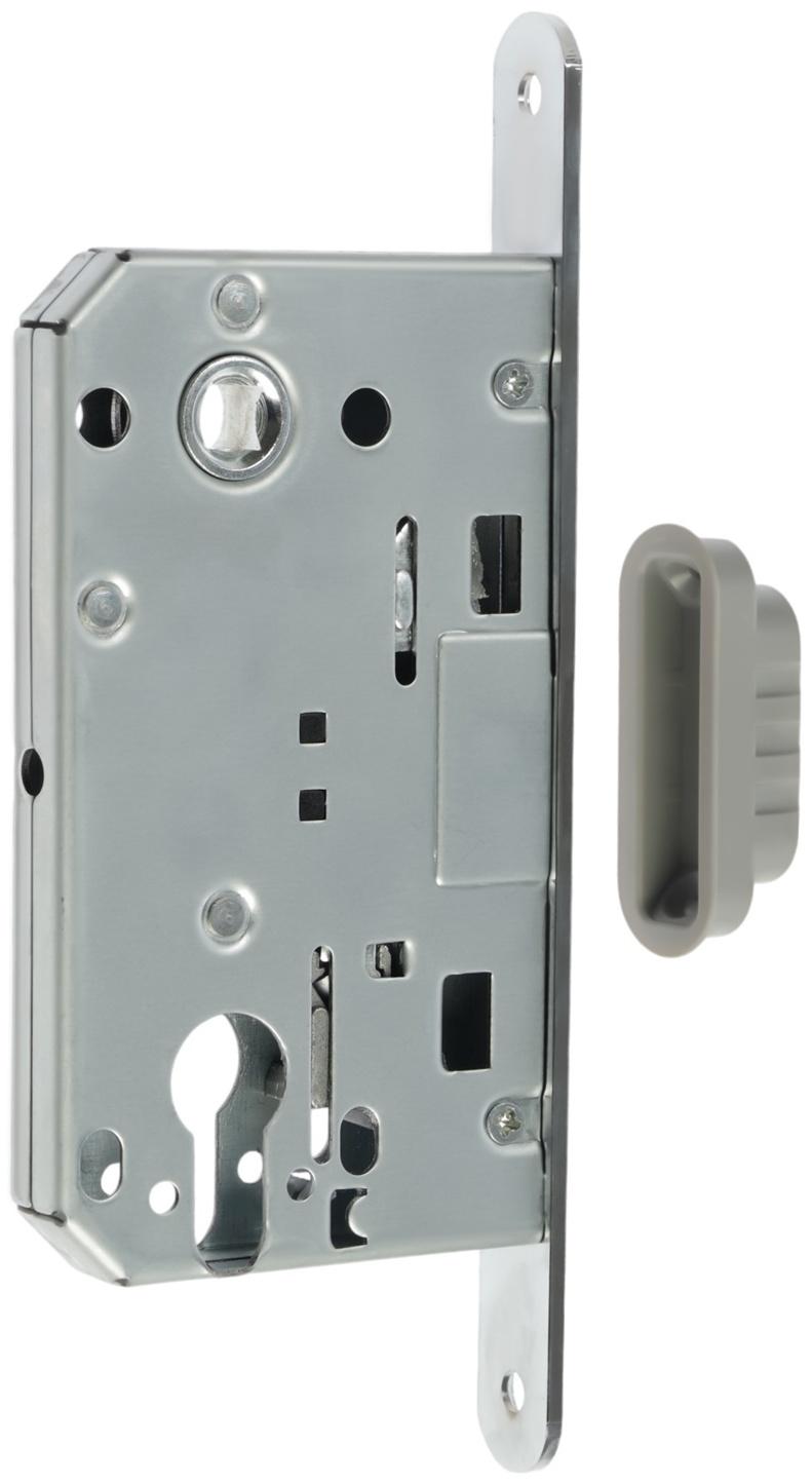 Защелка врезная магнитная LOCKLAND ZLK4CP, под цилиндр, цвет хром