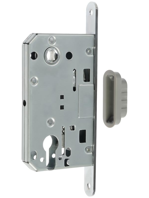 Защелка врезная магнитная LOCKLAND ZLK4CP, под цилиндр, цвет хром