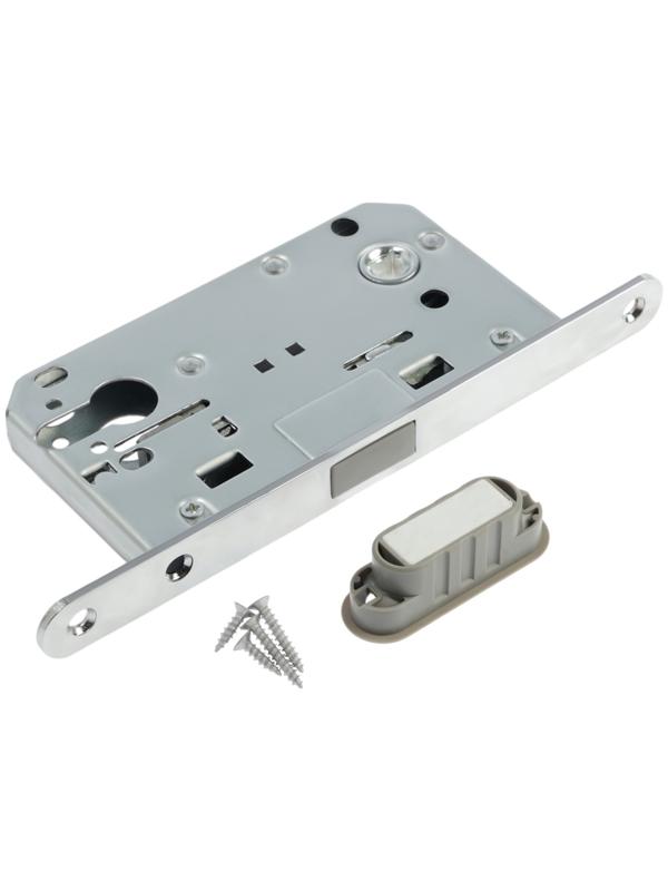 Защелка врезная магнитная LOCKLAND ZLK4CP, под цилиндр, цвет хром