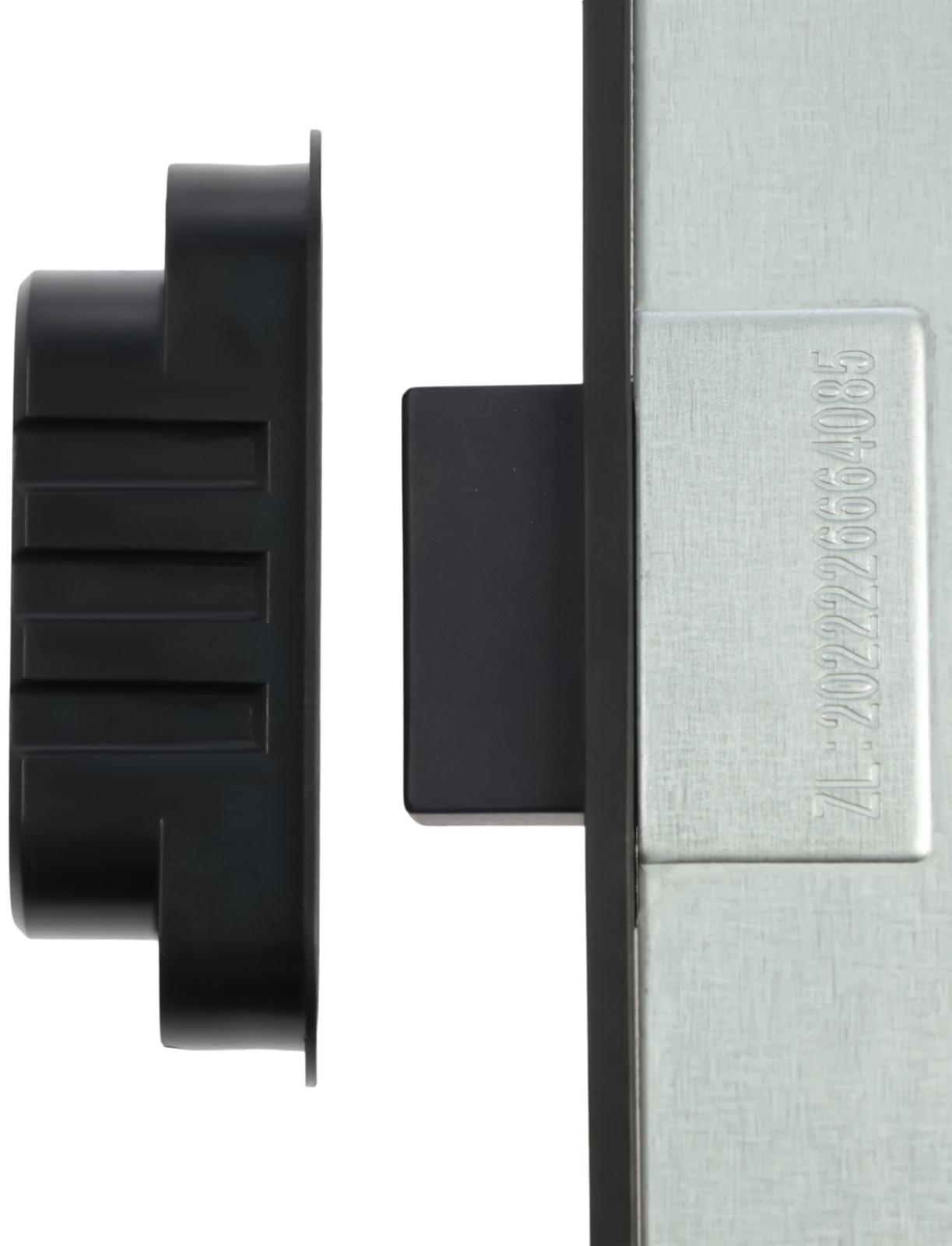 Защелка врезная магнитная LOCKLAND ZLK4BL, под цилиндр, цвет черный