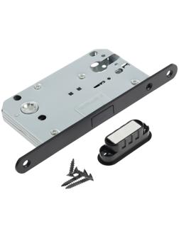 Защелка врезная магнитная LOCKLAND ZLK4BL, под цилиндр, цвет черный