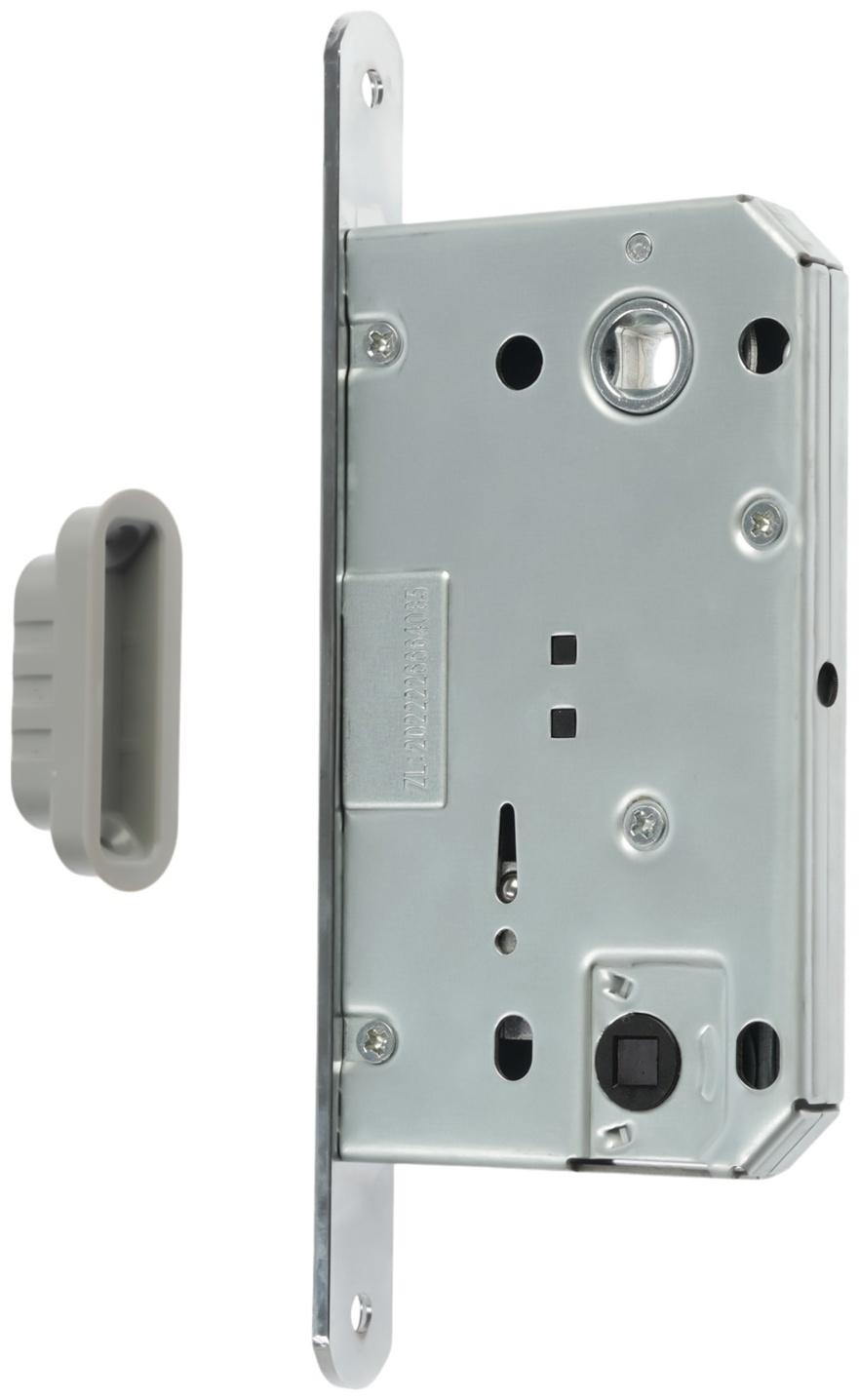 Защелка врезная магнитная LOCKLAND ZLK5CP, цвет хром, м/о 96 мм