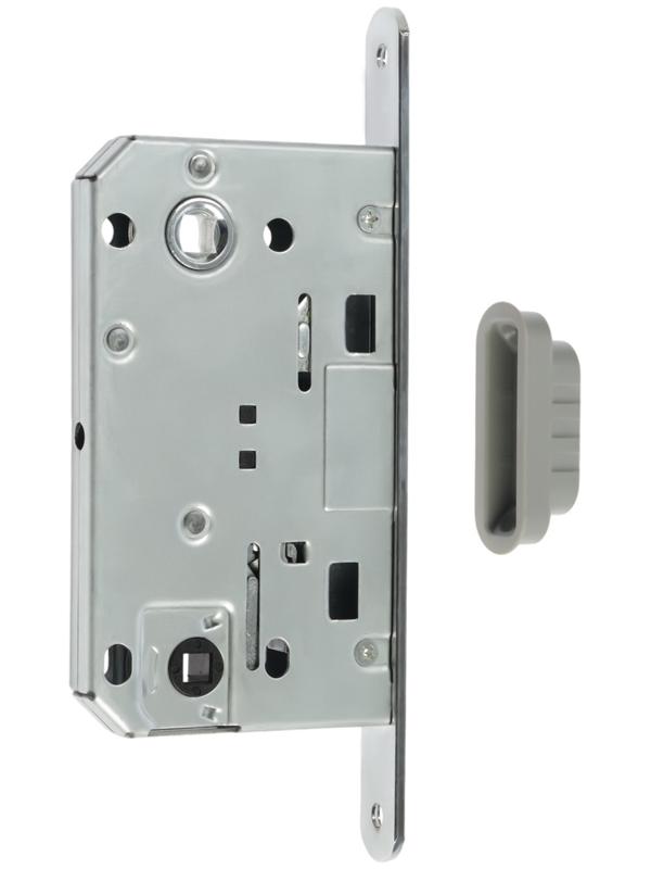 Защелка врезная магнитная LOCKLAND ZLK5CP, цвет хром, м/о 96 мм