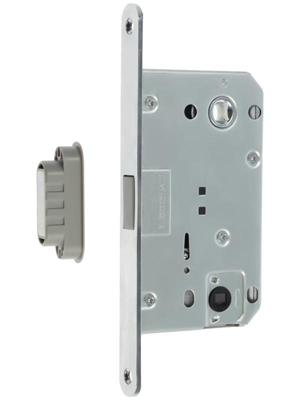 Защелка врезная магнитная LOCKLAND ZLK5CP, цвет хром, м/о 96 мм