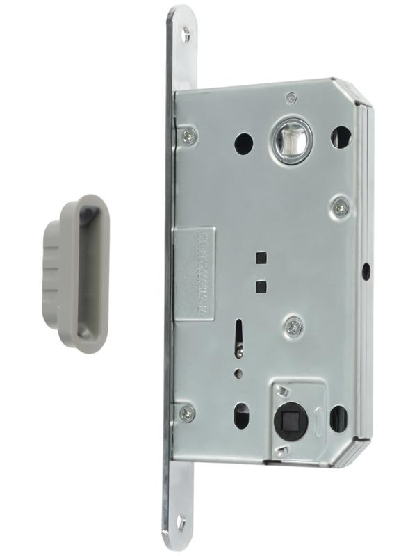 Защелка врезная магнитная LOCKLAND ZLK5CP, цвет хром, м/о 96 мм