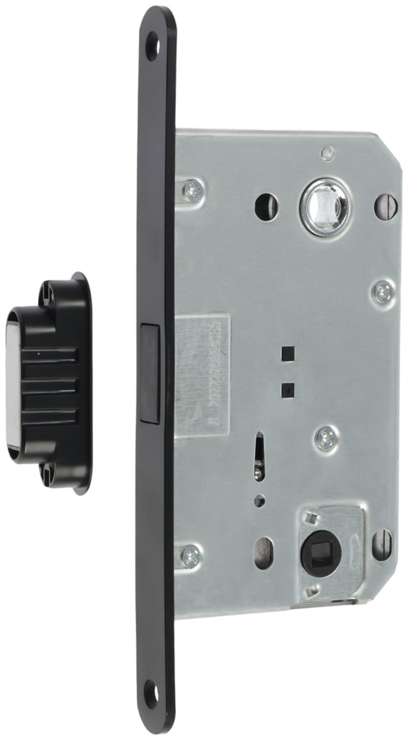 Защелка врезная магнитная LOCKLAND ZLK5BL, цвет черный, м/о 96 мм