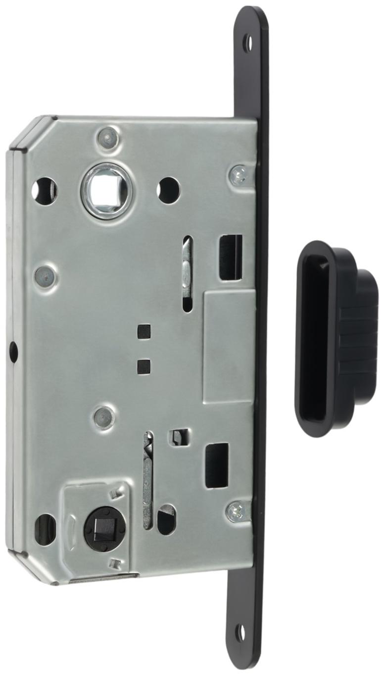 Защелка врезная магнитная LOCKLAND ZLK5BL, цвет черный, м/о 96 мм