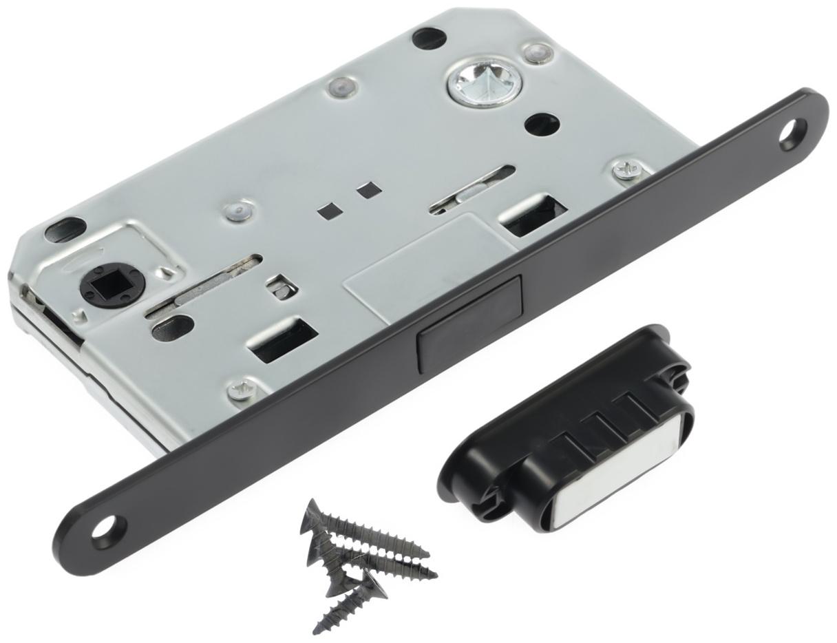 Защелка врезная магнитная LOCKLAND ZLK5BL, цвет черный, м/о 96 мм