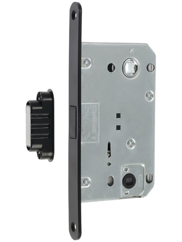 Защелка врезная магнитная LOCKLAND ZLK5BL, цвет черный, м/о 96 мм