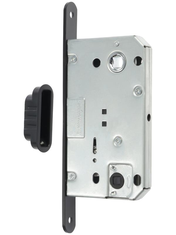 Защелка врезная магнитная LOCKLAND ZLK5BL, цвет черный, м/о 96 мм