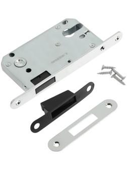 Защелка врезная магнитная LOCKLAND ZLK6CP, под цилиндр, цвет хром