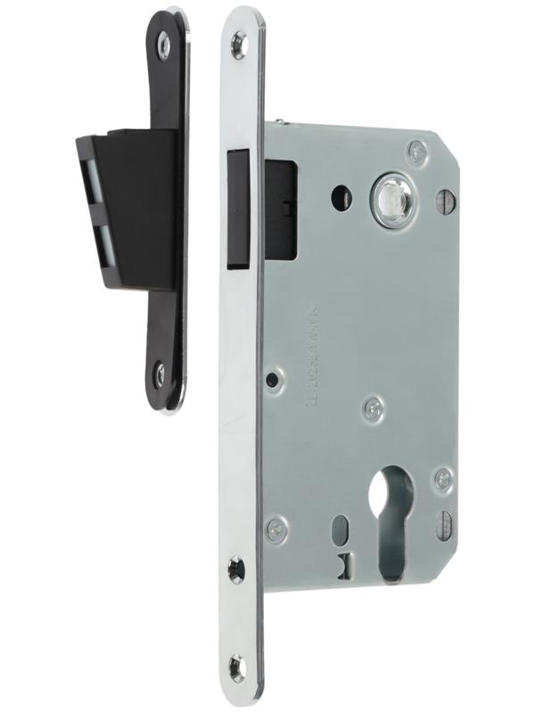 Защелка врезная магнитная LOCKLAND ZLK6CP, под цилиндр, цвет хром