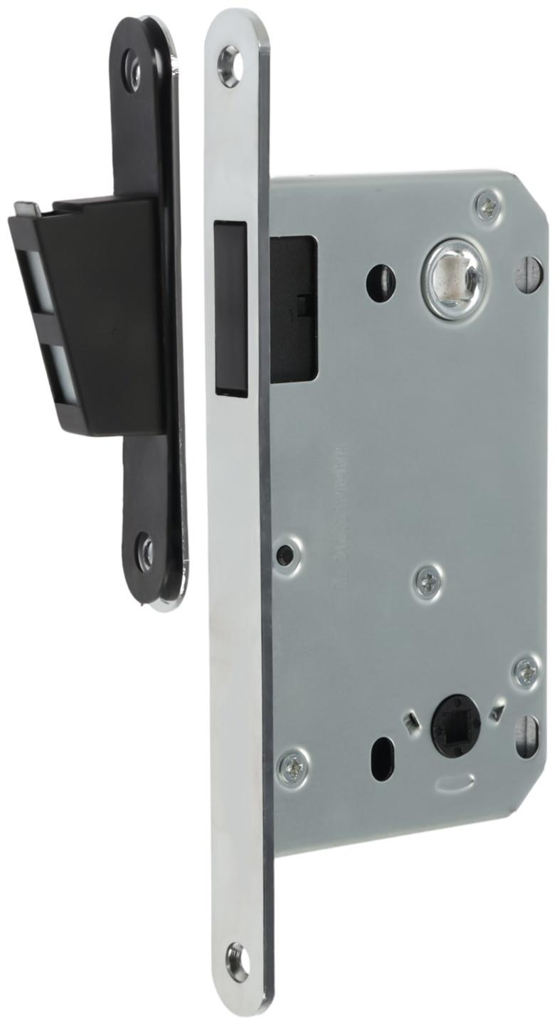 Защелка врезная магнитная LOCKLAND ZLK7CP, под завертку, цвет хром