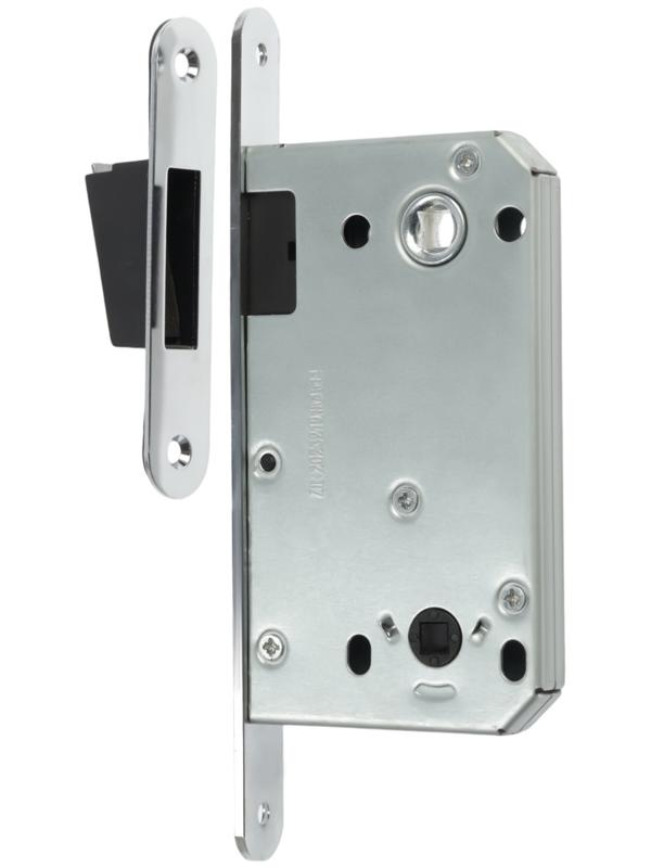 Защелка врезная магнитная LOCKLAND ZLK7CP, под завертку, цвет хром