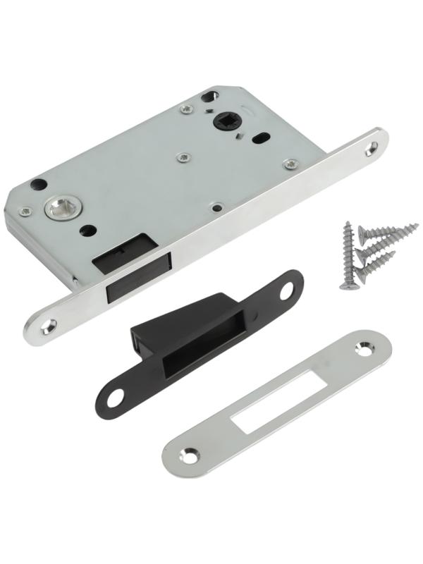 Защелка врезная магнитная LOCKLAND ZLK7CP, под завертку, цвет хром