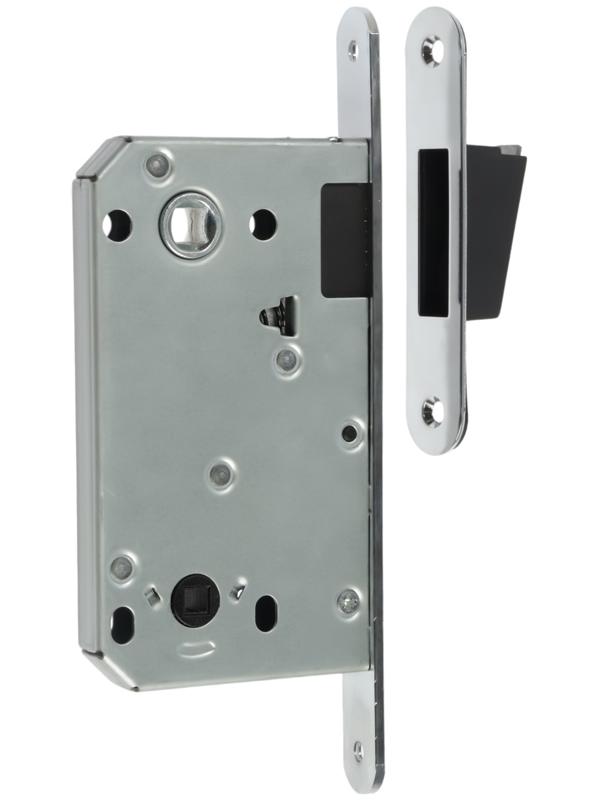 Защелка врезная магнитная LOCKLAND ZLK7CP, под завертку, цвет хром