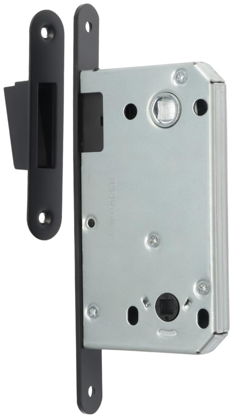 Защелка врезная магнитная LOCKLAND ZLK7BL, под завертку, цвет черный