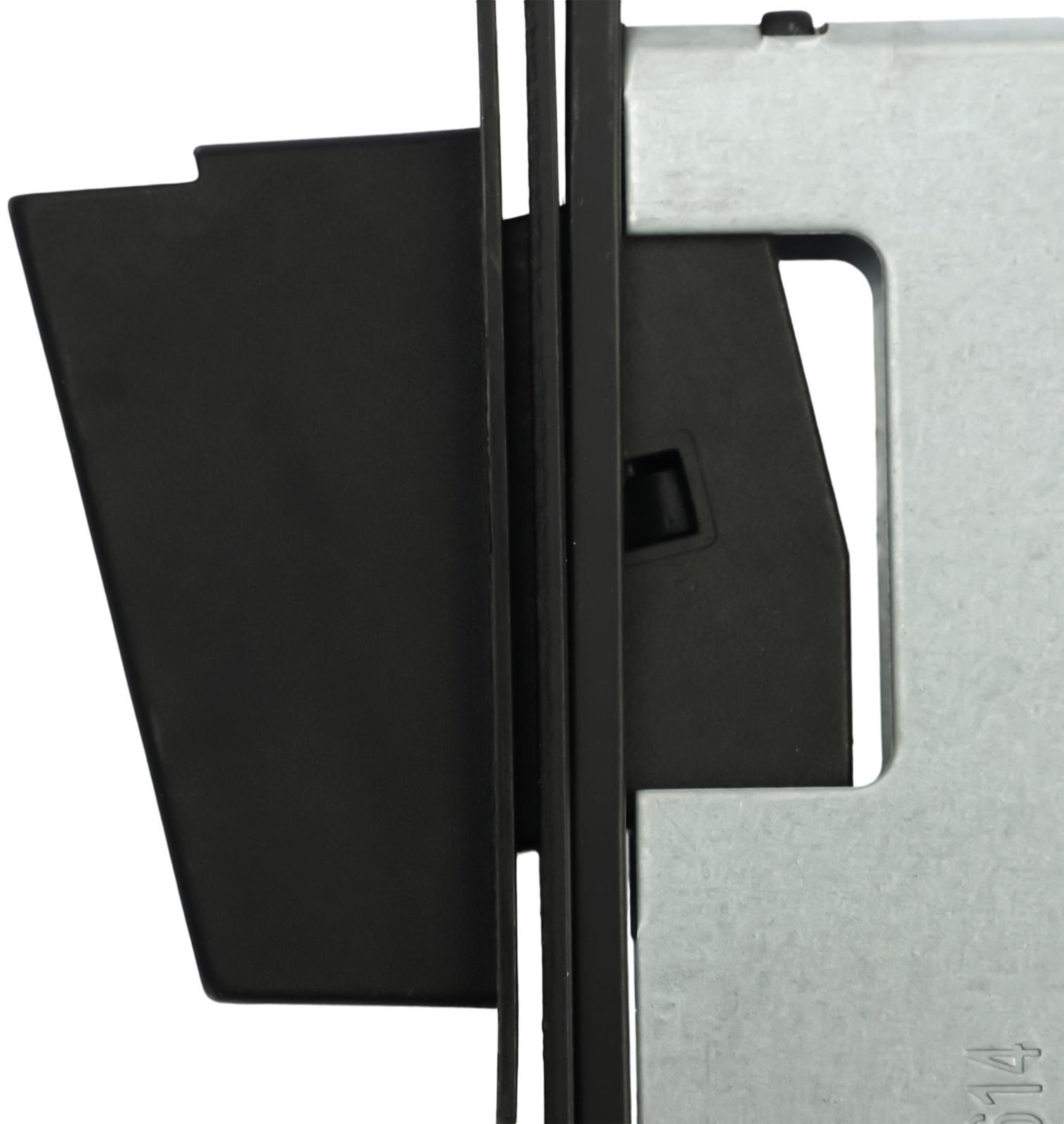 Защелка врезная магнитная LOCKLAND ZLK7BL, под завертку, цвет черный