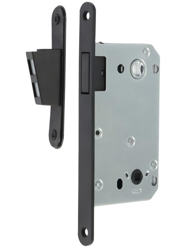 Защелка врезная магнитная LOCKLAND ZLK7BL, под завертку, цвет черный