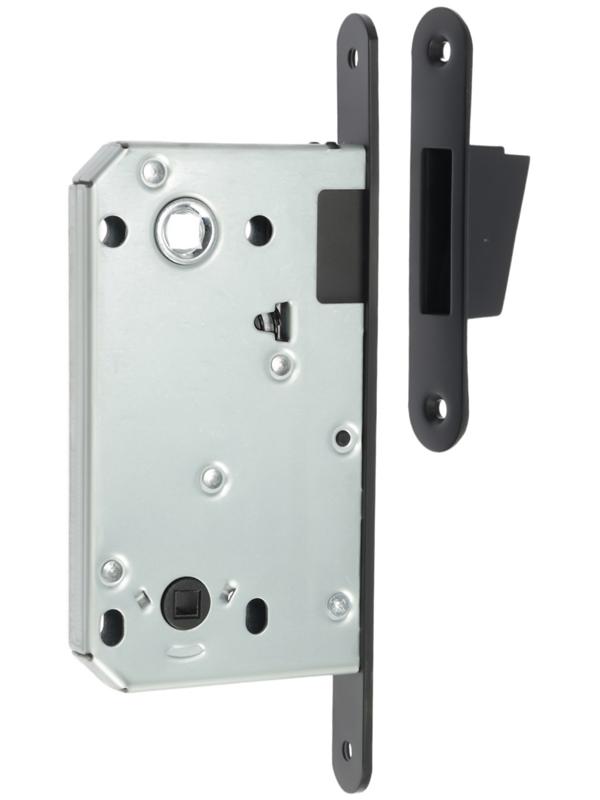 Защелка врезная магнитная LOCKLAND ZLK7BL, под завертку, цвет черный