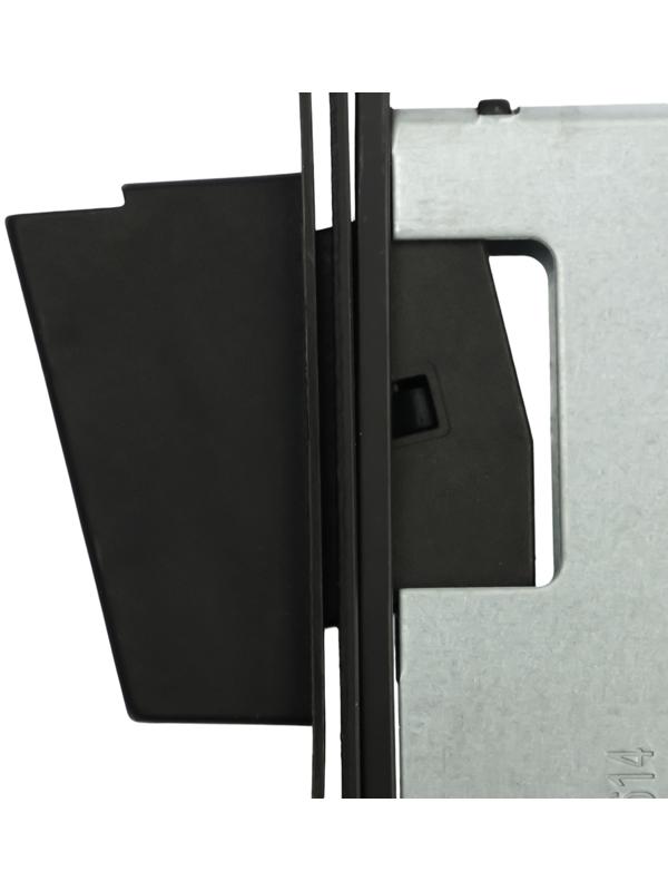 Защелка врезная магнитная LOCKLAND ZLK7BL, под завертку, цвет черный