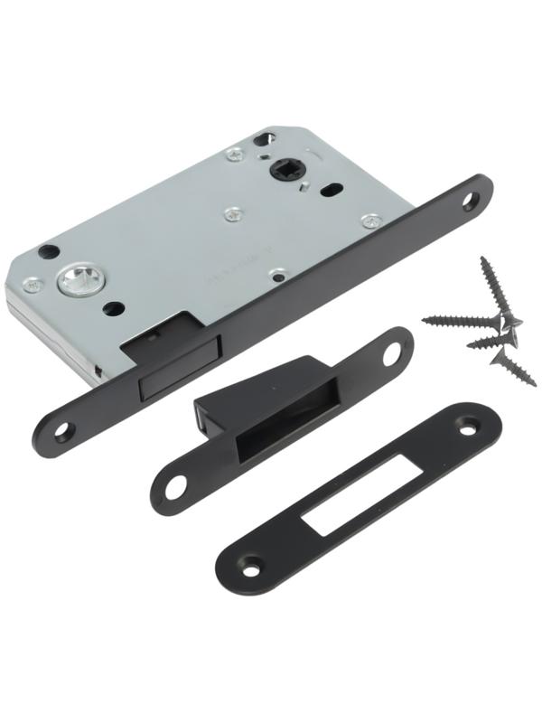 Защелка врезная магнитная LOCKLAND ZLK7BL, под завертку, цвет черный