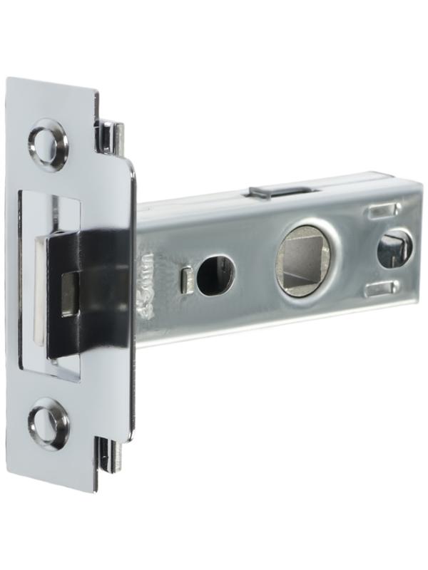 Защелка дверная межкомнатная LOCKLAND ZKM1CP, цвет хром, стальной язычок