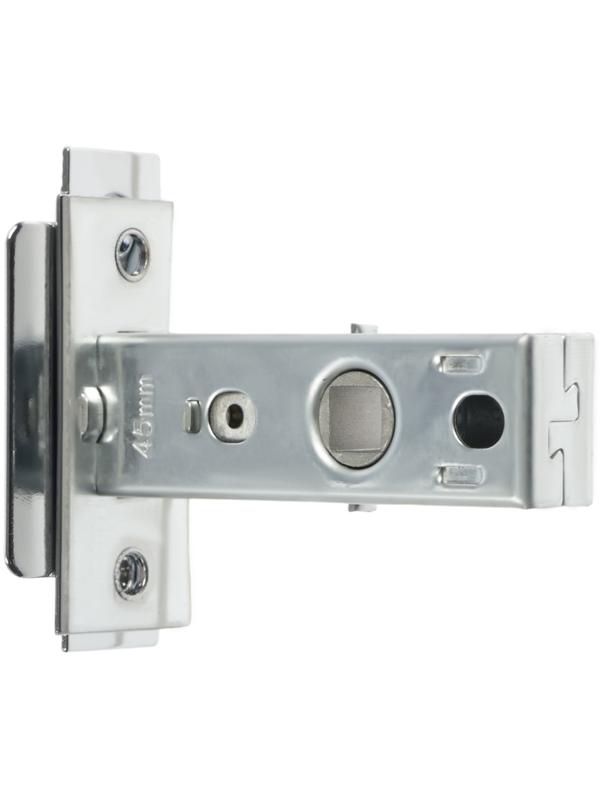 Защелка дверная межкомнатная LOCKLAND ZKM1CP, цвет хром, стальной язычок