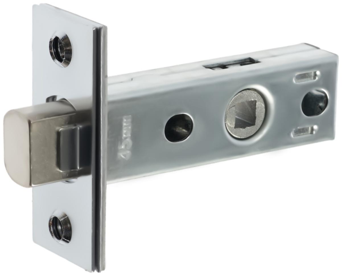 Задвижка дверная межкомнатная LOCKLAND ZDM1CP, цвет хром, стальной язычок