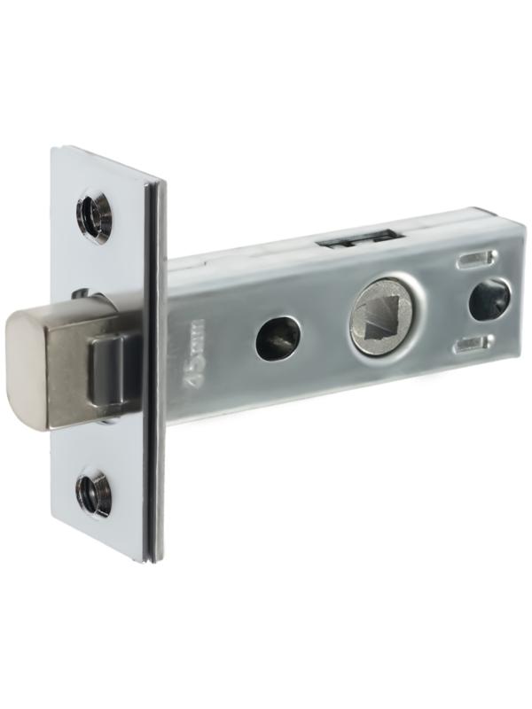 Задвижка дверная межкомнатная LOCKLAND ZDM1CP, цвет хром, стальной язычок